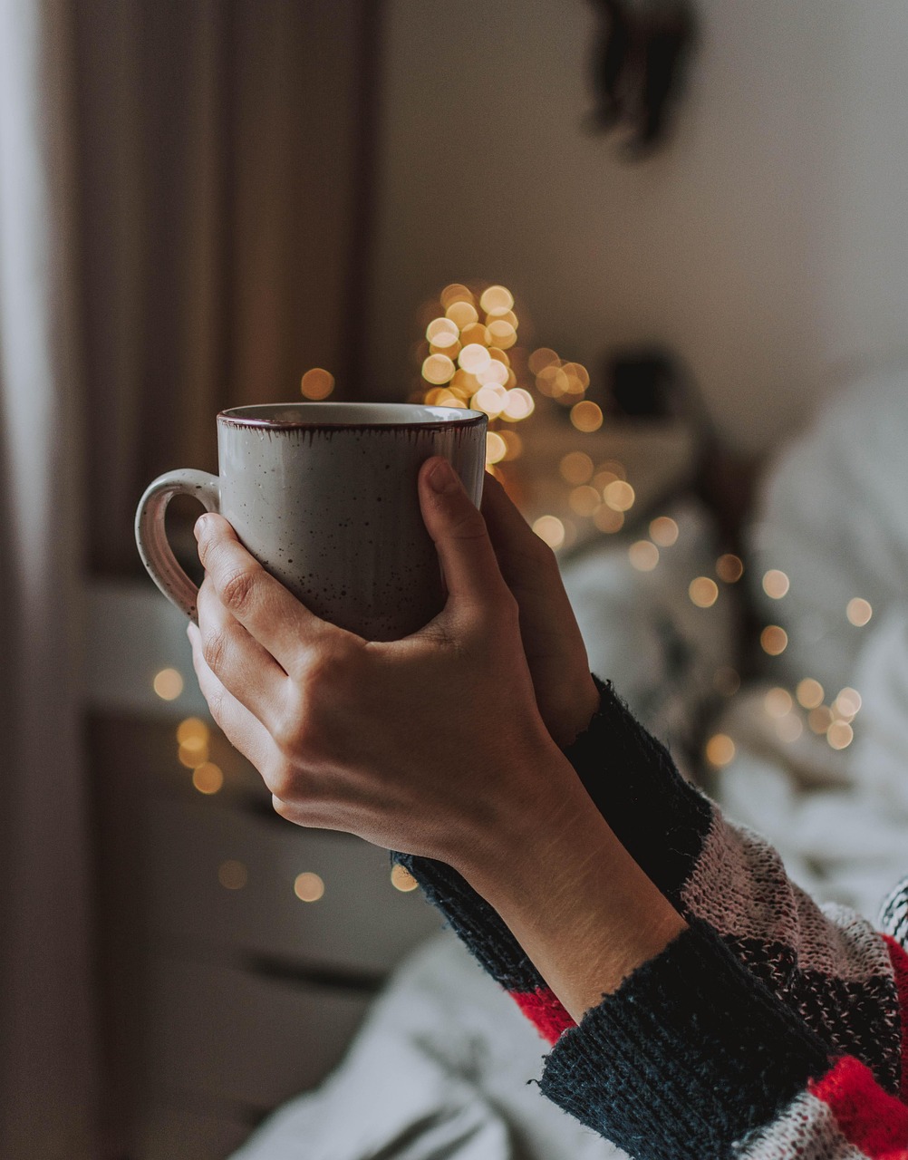 coffee, tee, cup, keep, hand, arm, sweater, coffee cup, cozy, winter, cold, home, comfort